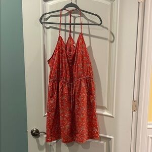 American Eagle Outfitters Vintage Red Floral Dress